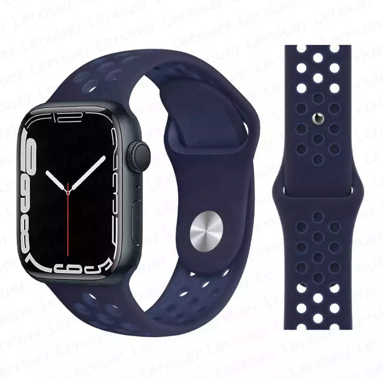 Signature Nike Apple Watch Silicone Sport Bands with Breathable Linings- for Selected Apple Watch 38/40/41mm Size - Super Savings Technologies Co.,LTD Signature Nike Apple Watch Silicone Sport Bands with Breathable Linings- for Selected Apple Watch 38/40/41mm Size - Super Savings Technologies Co.,LTD